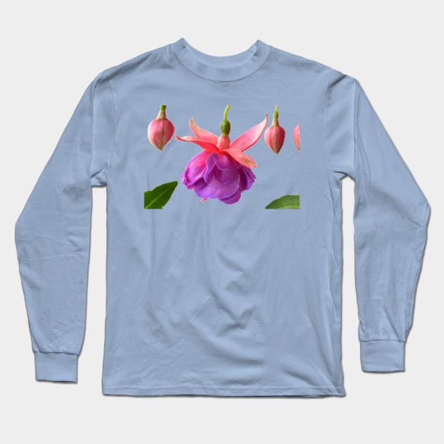 Fuchsia  &#39;Madeleine Sweeney&#39; Long Sleeve T-Shirt by chrisburrows